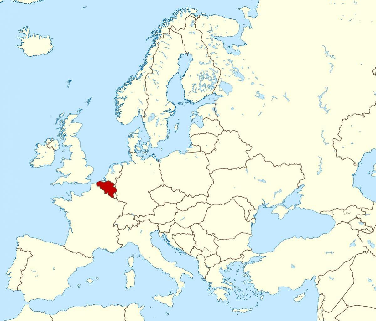 Karte von Belgien Lage