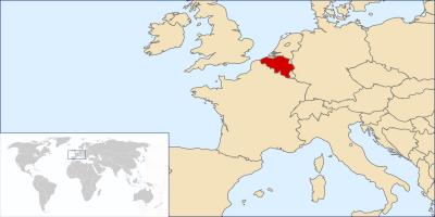 Belgien, Karte, Welt Karte