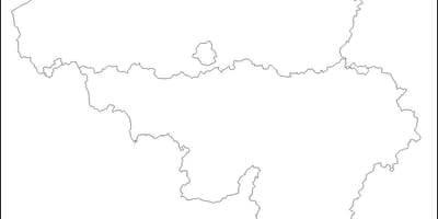 Karte von Belgien Umriss
