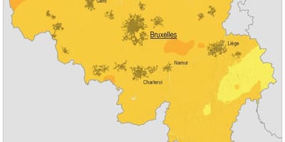 Karte von Belgien Klima