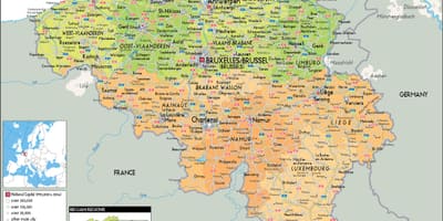 Belgien Städte anzeigen
