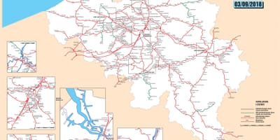 Belgien-Bahn-Stationen anzeigen